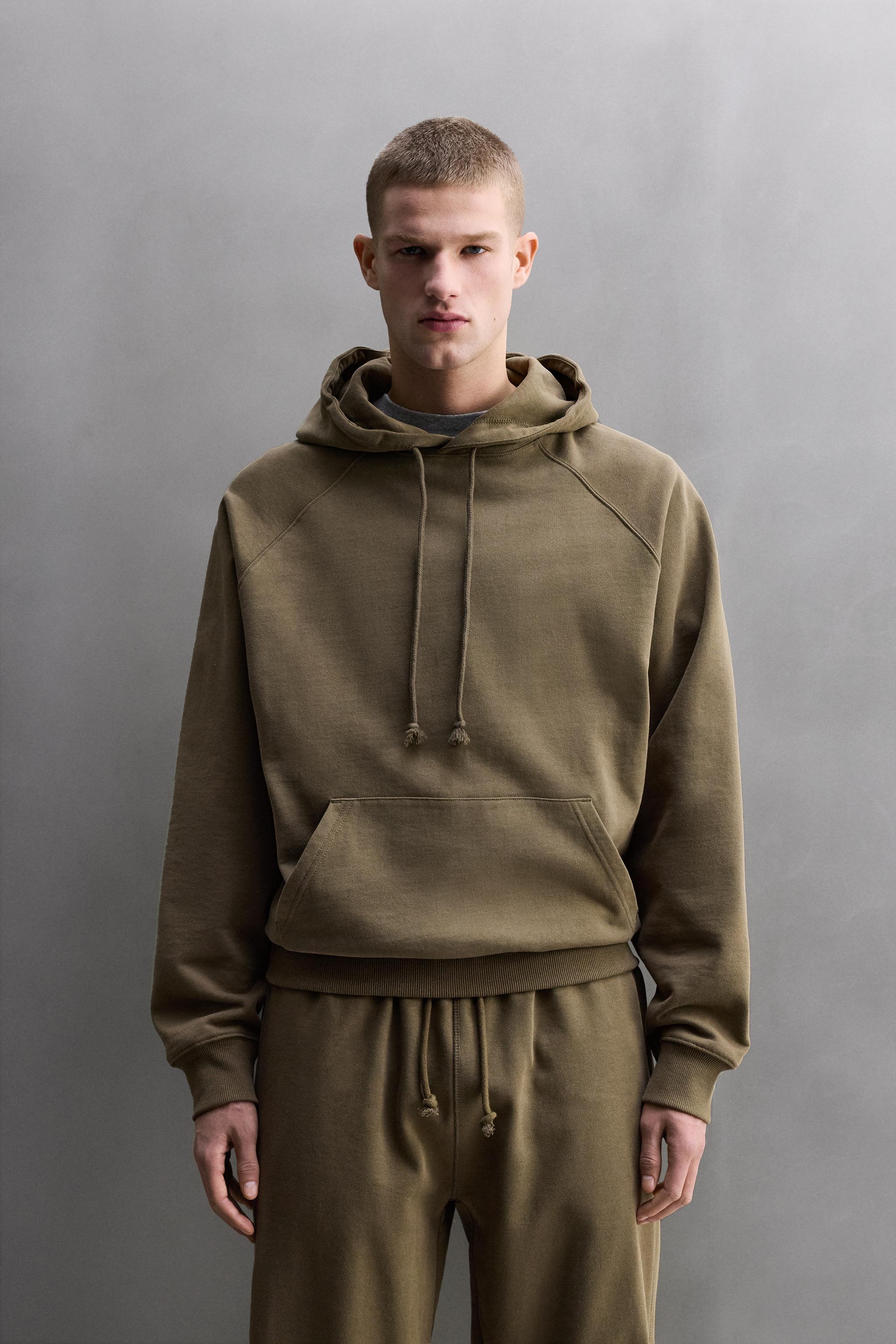 WASHED HOODIE WORKOUT SWEATSHIRT